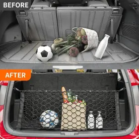 40.55ftftx17.32 Xipex 202410111 Cargo Storage Net Trunk Mesh Inch For 20-24 Toyota Highlander #3
