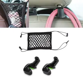 Ad52 Xotic Tech #ad52 Car Seat Storage Mesh Organizer Cargo Net Hook Pouch Holder Headrest Hanger