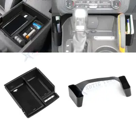 Th281u Xotic Tech #th281u #th283 Center Armrest Upper Organizer Gear Shift Side Storage Box For Ford Bronco 21-24