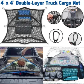 Th309 Xotic Tech #th309 Highly Elastic Cargo Net Simple Truck Trunk Bed Mesh Organizer Pickup Storage