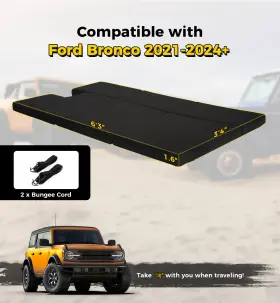 Bp-4d-pad-g1-k-us3 Xprite For Ford Bronco Truck Back Seat Mattress Sleeper Duetto Cab Pad