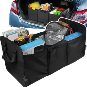 1i006443 Xukey Rear Trunk Organizer Storage Box Bin Cooler Bag Collapsible Grocery Accessories