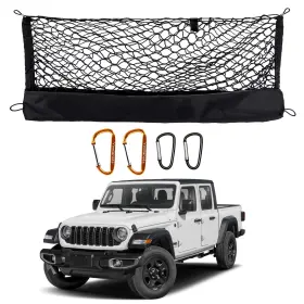 Yinnianets 717097861468 Envelope Style Truck Bed Cargo Net Fits For 2020-2025 Jeep Gladiator Jt High