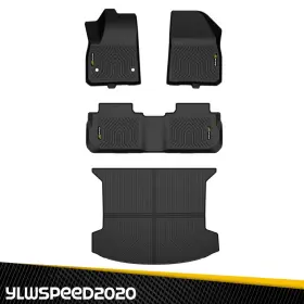 Yl2026011501 Ylwspeed20 Fit For 2018 Cadillac Xt5 All Weather 4pcs Floor Mats Cargo Trunk Liner Set Tpe