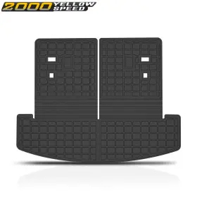 Ylw153362 Ylwspeed2000 Tpe All Weather Trunk Cargo Liner With Backrest Mat Fits 2024-2025 Hyundai Santa Fe