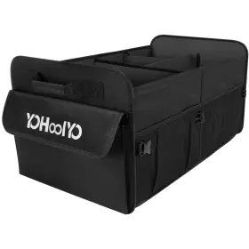 E3n-b Yohoolyo Car Trunk Organizer For Suv 72l Large Capacity Collapsible 4 Compartment Storage