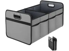 Yssoa 198401017595 2 Compartments Car Trunk Organizer Gray