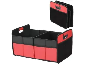 473638 Yssoa 840166283264 2 Compartments Car Trunk Organizer Red 1 Pack
