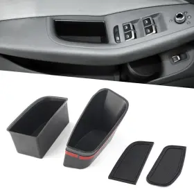 Yusen233 612036430326 For Audi Q5 2009-2016 Auto Front Door Handle Armrest Storage Box Tray Bin Kit
