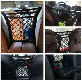 Yjdfhwc001 Zncmrr 3 Layer Car Mesh Organizer Universal Upgrade Elasticity Pocket Between