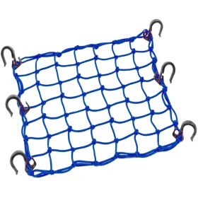 T0001-blue-1 Zuoze Heavy Duty Cargo Net 15 Inch X15 Stretches To 30 X30 For Motorcycle Bike Atv