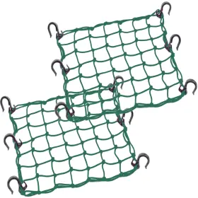 T0001-green-2 Zuoze Inch Heavy Duty Cargo Net 15 X15 Stretches To 30 X30 For Motorcycle Atv Luggage