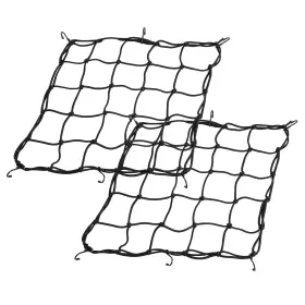Zzj 761344414280 2 Pack Heavy Duty Cargo Net Stretchable Luggage With Hooks For Motorcycle Bike