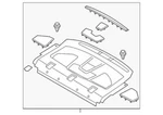 Genuine Ford Fusion 2013-2016 Rear Package Tray Panel Assembly DS7Z-5446668-EA. Fixed Price $194.39.