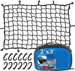Bungee Cargo Net Stretches To 4'X6' For Truck 22"X38", Black. Fixed Price $29.74.