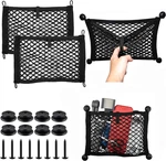 Universal 2 Pack Elastic Small Cargo Net Pocket Organizer Pouch Bag 14.3 X 9.5. Fixed Price $21.85.