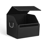 Suede Leather Trunk Organizer, Large Capacity Soft Car Small, Black. Fixed Price $82.99.