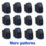 Blue 12V On/off Led Boat Push Button Rocker Switch 4X4 For Carling Style. Fixed Price $12.11.