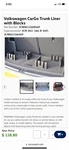 2019-2024 Volkswagen Altas Cargo Trunk Liner With Blocks. Fixed Price $69.00.