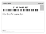 Genuine Bmw Roller Cover For Luggage Com 51-47-7-445-557 New. Fixed Price $633.87.