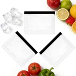 Ulifebetter 3 Pcs Reusable Ice Storage Bags With Secure Zip, Large, Clear. Fixed Price $20.78.