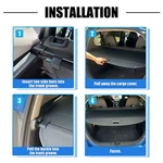 Retractable Cargo Cover For Mitsubishi Outlander 2022-2023 Rear Trunk Shielding. Fixed Price $64.00.