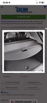 Oem Cadillac XT5 2017-2022 Black Cargo Security Cover Pull Shade Jet. Fixed Price $50.00.