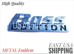 The Boss Edition Chrome Universal Fit Car Truck Logo Custom Emblems Trunk Lid. Fixed Price $26.95.