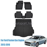 3D Floor Mats Liners /trunk Cargo Tpe 2013-2016 Ford Fusion Gas Engine. Fixed Price $60.49.