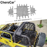 Mesh Roof Restraint Protective Cargo Trunk Net Pet Barrier For Jeep Wrangler Tj. Fixed Price $72.99.