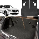 For Acura Mdx 2022-2023 2024 Trunk Mat Cargo Liner Rear Backrest Tpe Black. Fixed Price $56.99.