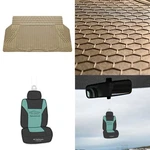 Trunk Cargo Liner Mat For Suv Van Sedan All Weather Tan W/ Air Freshener. Fixed Price $32.99.