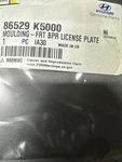 Usa-new Genuine Hyundai License Bracket 86529-K5000 Label 86910-K5000 Plate. Fixed Price $29.00.