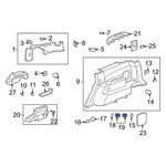 Acura 84614TJBA01ZA Rear Tie Down Hook. Fixed Price $21.01.