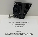 2021-2024 Tesla Model X Left Trunk Tie Down Bracket Oem 1623162-00-A. Fixed Price $24.00.