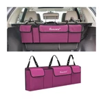 Hanemia Car Trunk Organizer, Backseat Hanging Storage With 4 Large Pockets, C.... Fixed Price $27.25.
