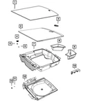 Genuine Mopar Storage Bin 68360207AB. Fixed Price $22.38.