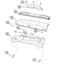 Genuine Mopar Rear Shelf Panel 1RZ41JD7AC. Fixed Price $116.93.