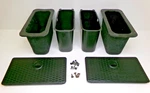 2013-2018 2019-2025 Dodge Ram Rear Floor Storage Bin Compartment Set Pair Black. Fixed Price $274.99.