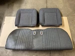 87-93 Ford Mustang Titanium Gray Rear Hatchback Tweed Cloth Seats Oem. Fixed Price $325.00.