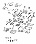 Genuine Mopar Storage Bin Mat 68358435AA. Fixed Price $56.69.