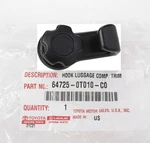 Genuine Oem Toyota Camry Avalon Venza Trunk Tie Down Hook 64725-0T010-C0. Fixed Price $18.90.