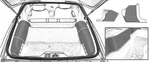 1982-92 Camaro / Firebird Cargo Area Side Carpet Set Medium Gray. Fixed Price $57.97.