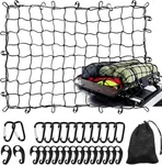 Wssrogy 3' X 4' Cargo Net Stretches To 6' 8', 3&APOS; 4&APOS;, Black. Fixed Price $24.64.