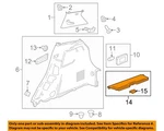 Gm Oem 16-22 Spark Quarter Panel Interior Trim-sunshade 95416295. Fixed Price $52.43.