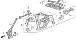 Genuine Honda Panel Rear Windshield (outer) 66511-SG7-A00ZZ. Fixed Price $88.85.