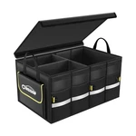 Oasser Car Trunk Organizer, 3 Compartments Collapsible Waterproof Organiz.... Fixed Price $30.10.