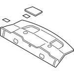 Genuine Ford Package Tray BR3Z-6346668-AB. Fixed Price $168.04.