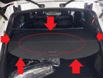 11 12 13 14 15 16 17 18 Porsche Cayenne Upper Retractable Cargo Cover Black Yc. Fixed Price $209.21.