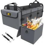 Mikkuppa Car Trunk Organizer With Cooler Bag - 5 Compartments 1680D Oxford Ca.... Fixed Price $77.88.